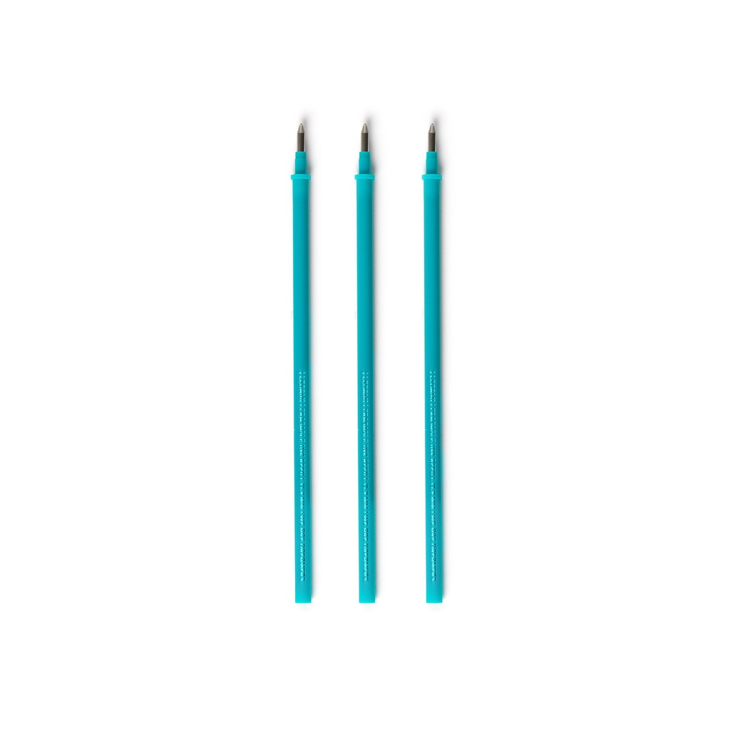 [2694-REFEP0010] 3 Pcs Recharges Pour Stylos Effaçables - Recharges Pour Stylos Effaçables - Turquoise