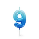 Bougie De Gâteau - Bougie De Joyeux Anniversaire - Bleu - 9