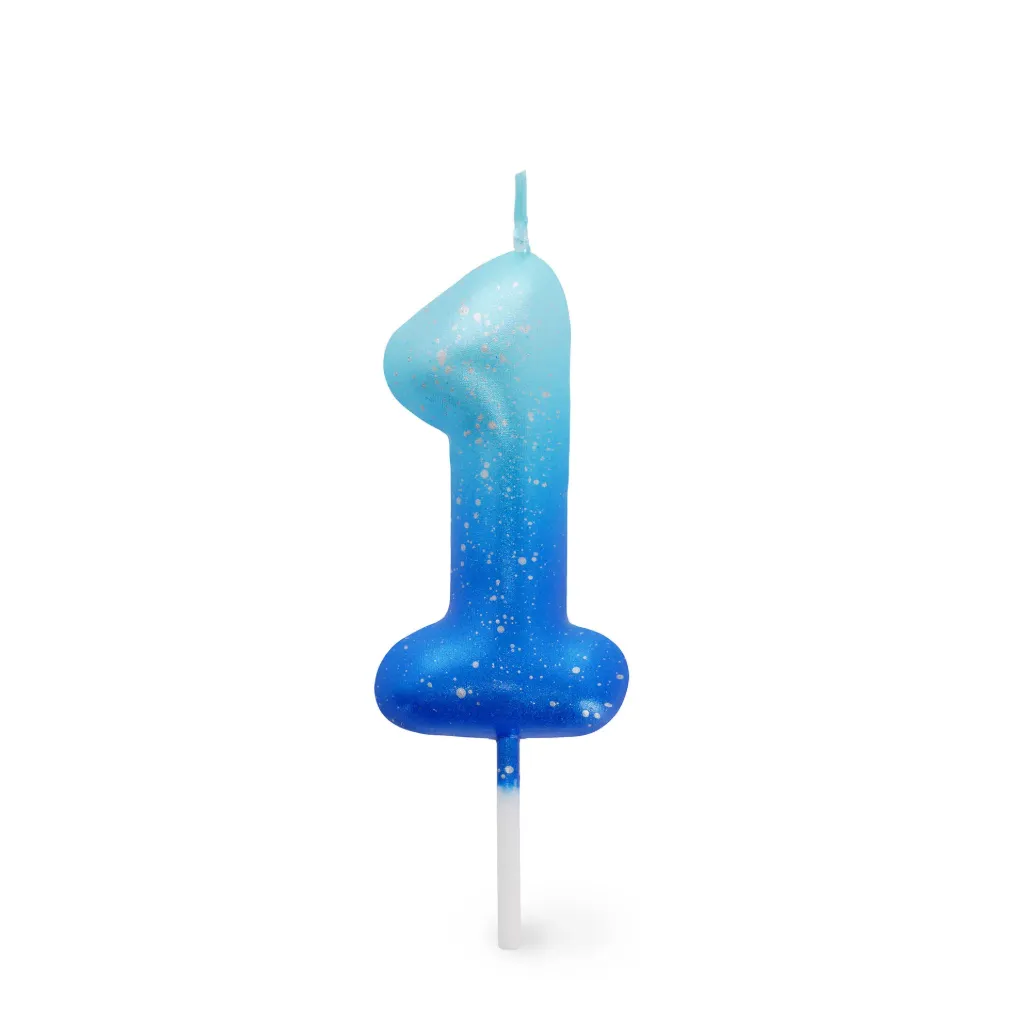Bougie Pour Gâteau - Bougie D'Anniversaire - Bleu - 1