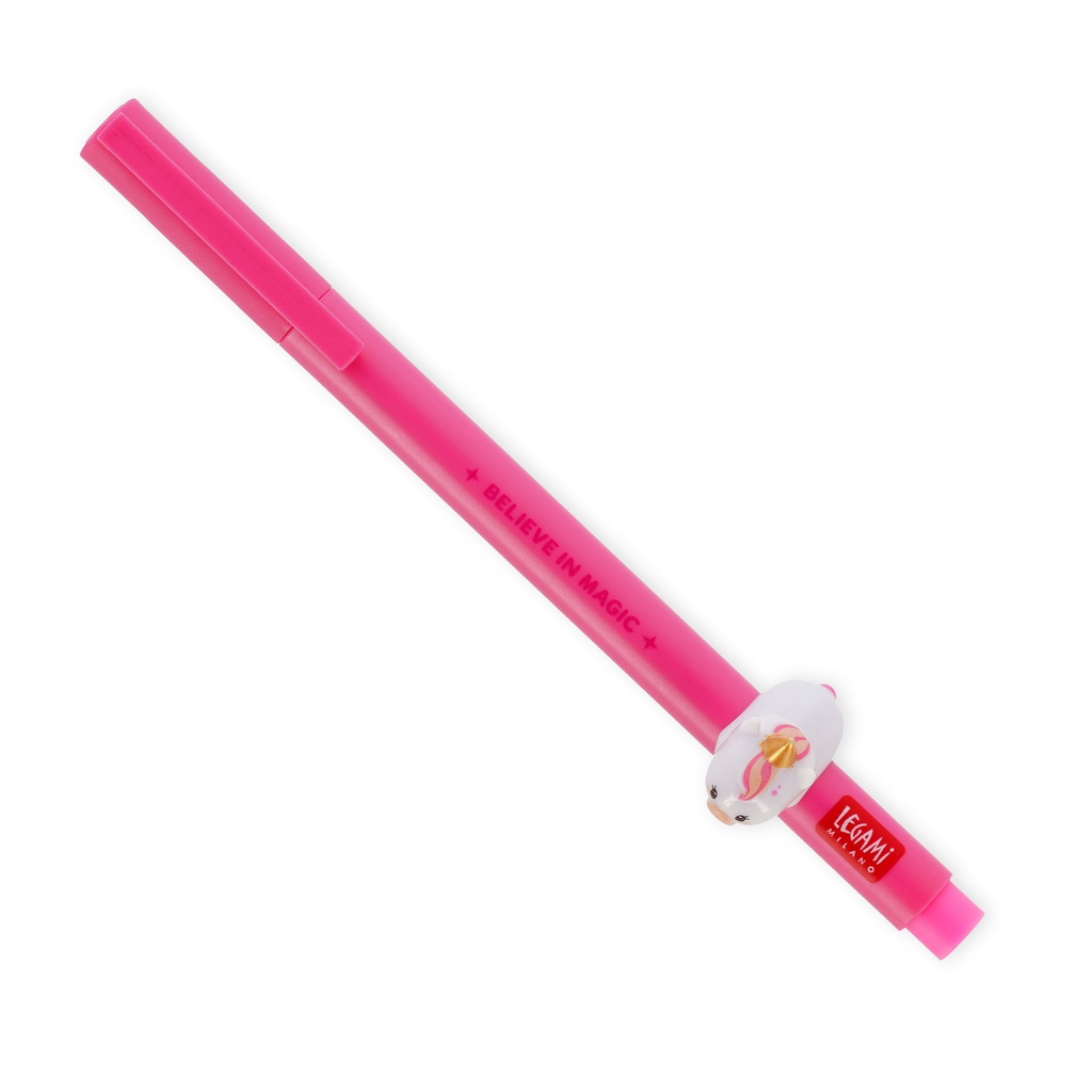 [2694-CPP0006] Stylo à Encre Gel - Lovely Friends - Licorne - 0,5 mm - Encre Rose Néon
