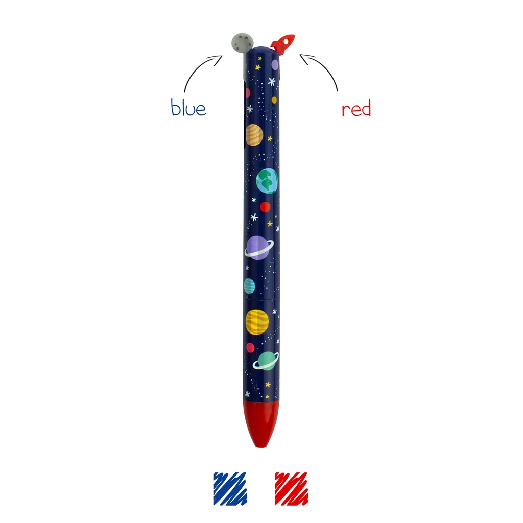 [2694-CLICK0023] Stylo à Bille 2 Couleurs Click&Clack – Espace