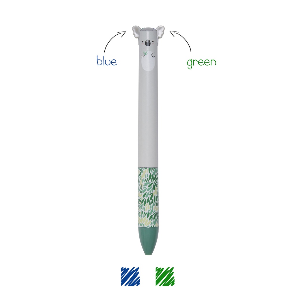 Stylo à Bille 2 Couleurs Click&Clack – Koala