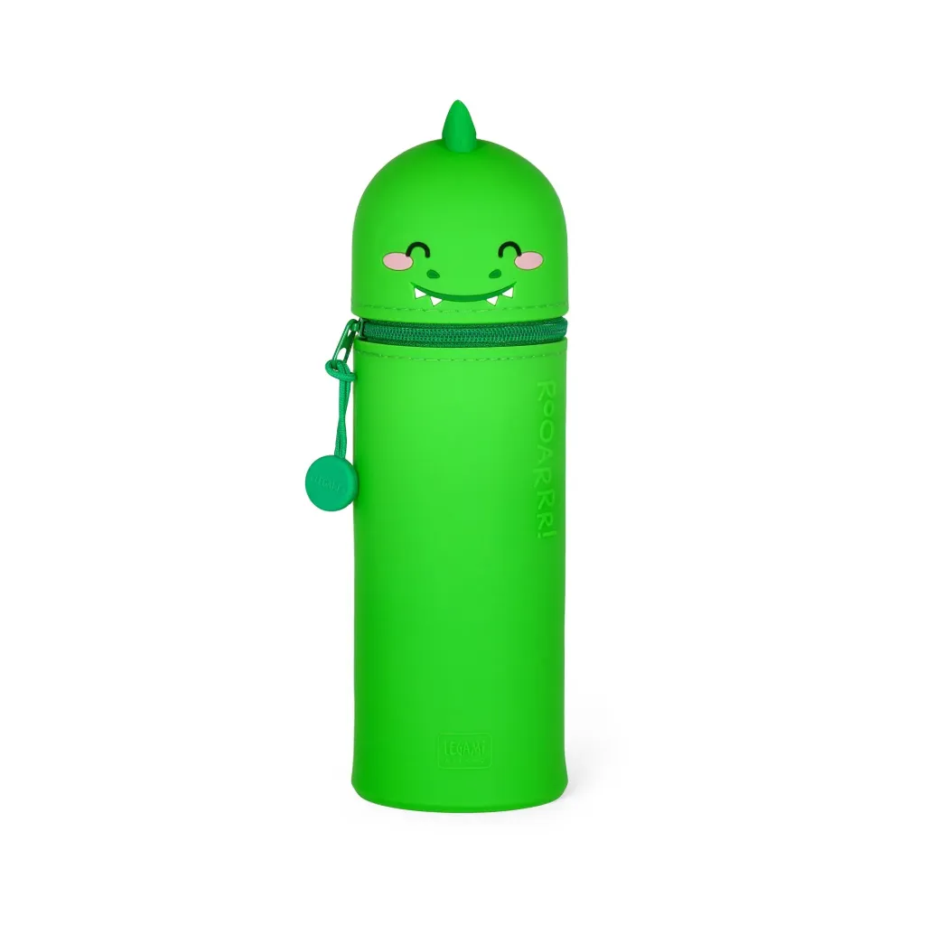 Trousse 2 en 1 Silicone Kawaii Dinosaure