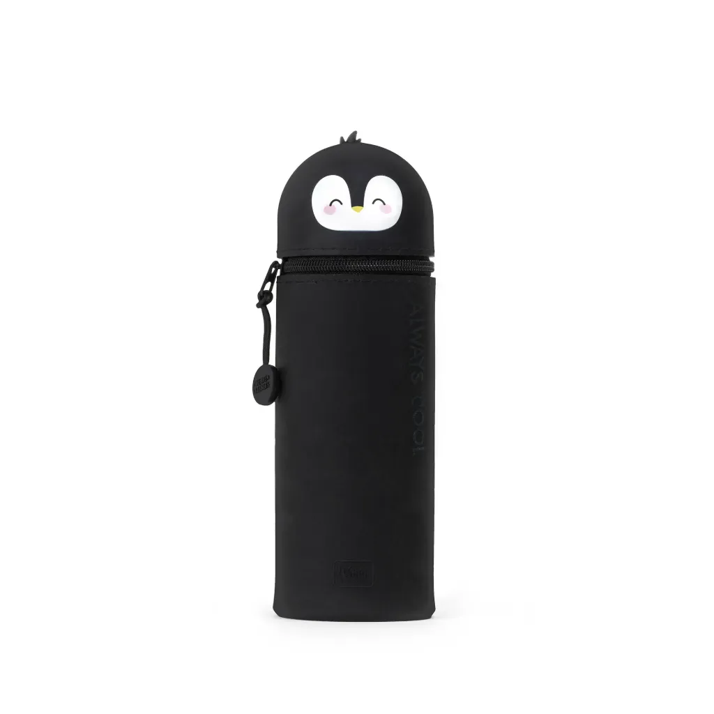 TROUSSE EN SILICONE 2-EN-1 - KAWAII - PENGUIN